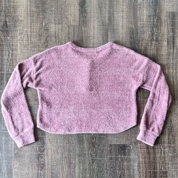 Hollister Quarter Button-Up Cropped Long Sleeve Super-Soft Sweater XS - Picture 6 of 8
